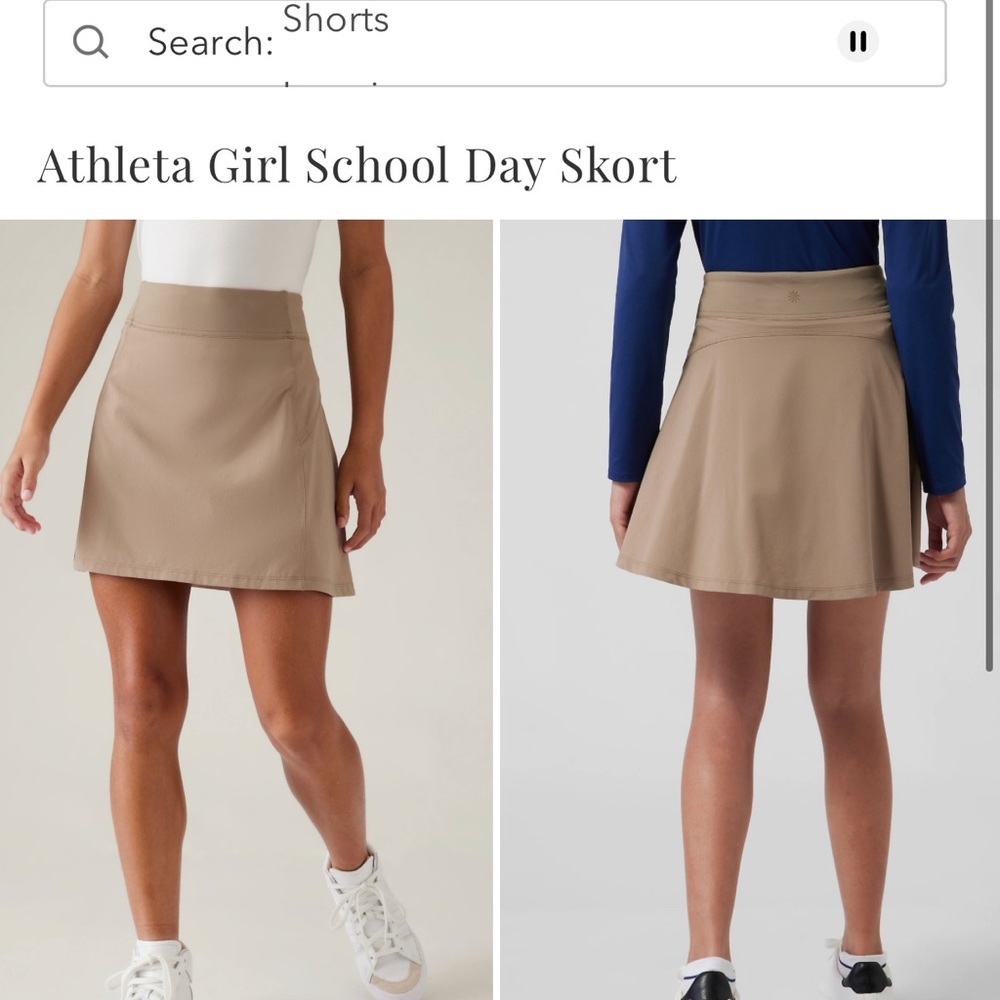 Lot of 5 Athleta size 14 skirts.